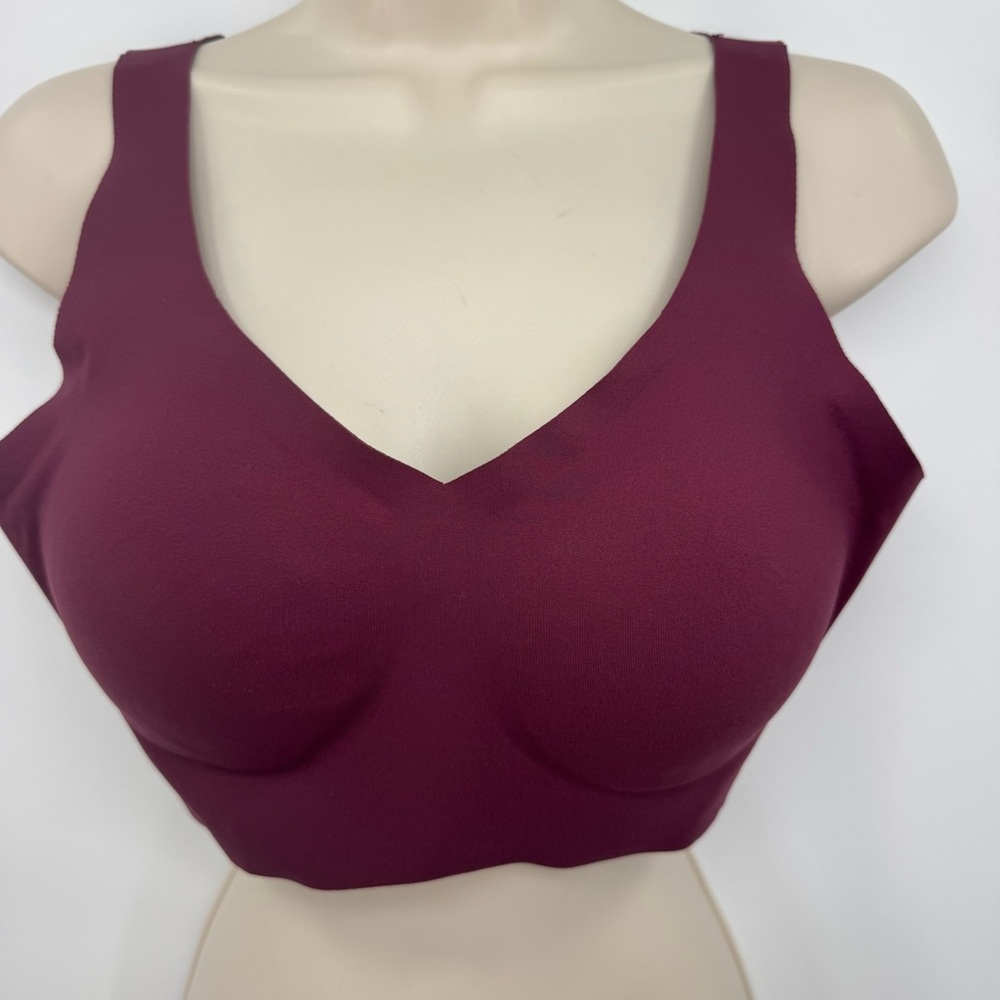 Honeylove Seamless Support Wireless Bra Maroon L Style LWBR0101